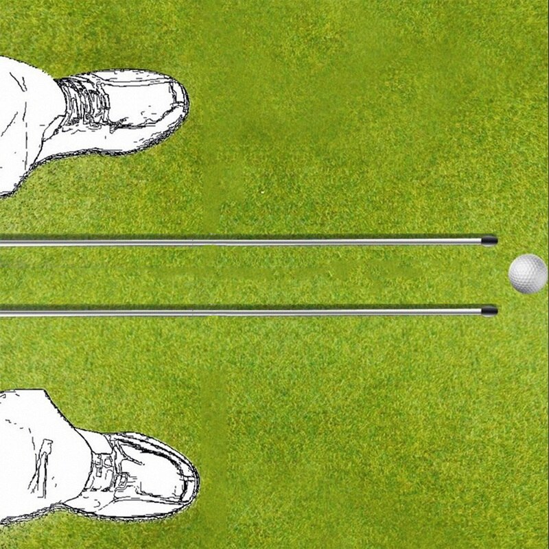 Varillas de palo de entrenamiento de alineación de Swing de Golf, accesorios de práctica para golfistas, de Metal y aluminio portátil