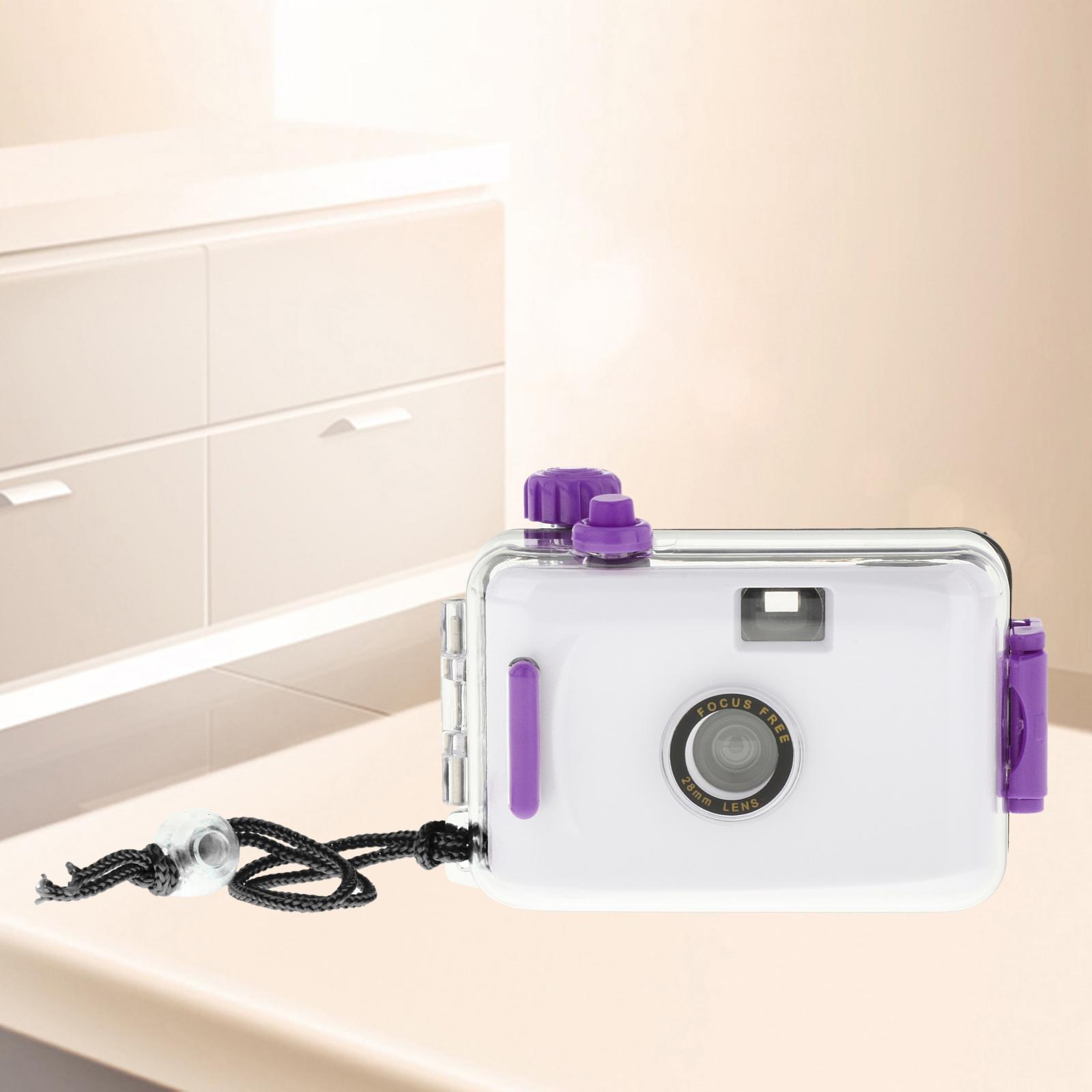 Reusable Mini Camera 35mm Film with Protective Shell Accessories Parts for Photography Snorkeling Travel Water Sports Upgraded