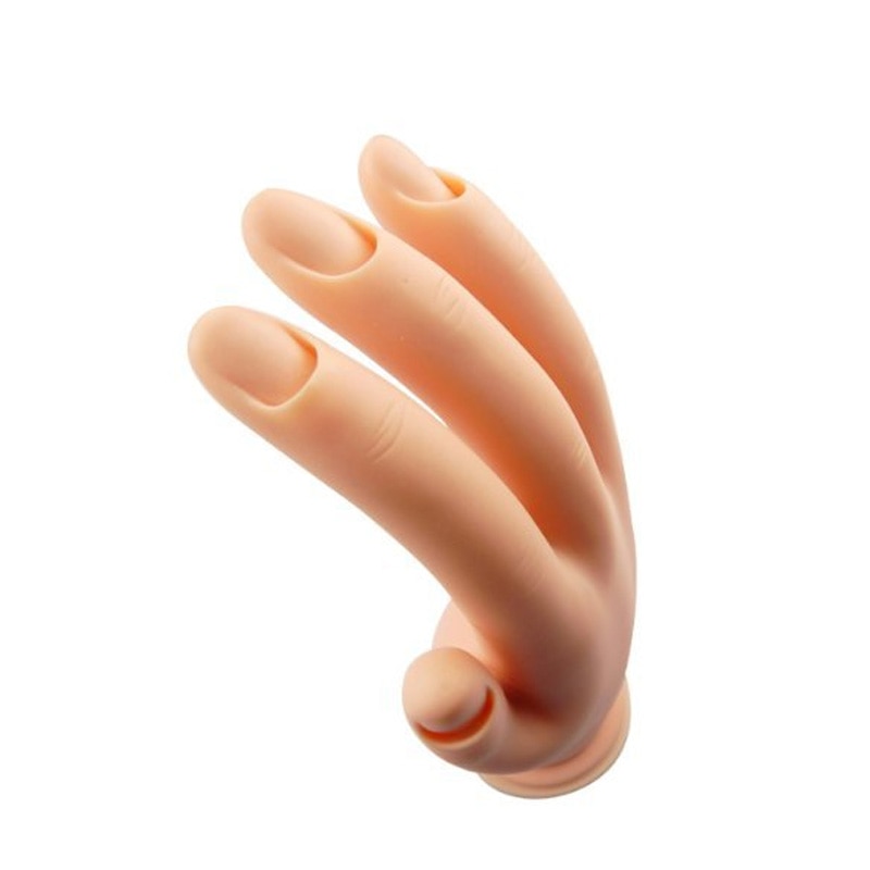 Pro praksis nail art hånd blød træning display model hænder fleksibel silikone protese personlig salon manicure værktøjer  #84882