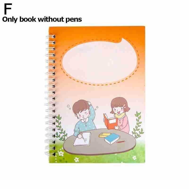 Writing Stickers Groove Copybook Preschool Kindergarten Letter Practice Hard Pen Set Calligraphic Copybook Handwritin H4X0: F