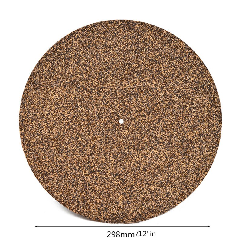 Kork Gummi Plattenspieler Teller matt Slipmat 3mm Filz Teller Anti-Statische Anti-Vibration Für 12 zoll LP Vinyl Rekord: 1D