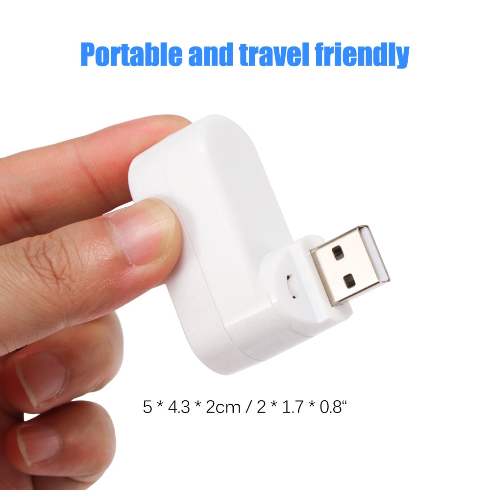 Hub Usb más barato giratorio de alta velocidad 3 puertos Mini USB HUB 2,0 adaptador divisor USB para Windows 2000/Windows ME