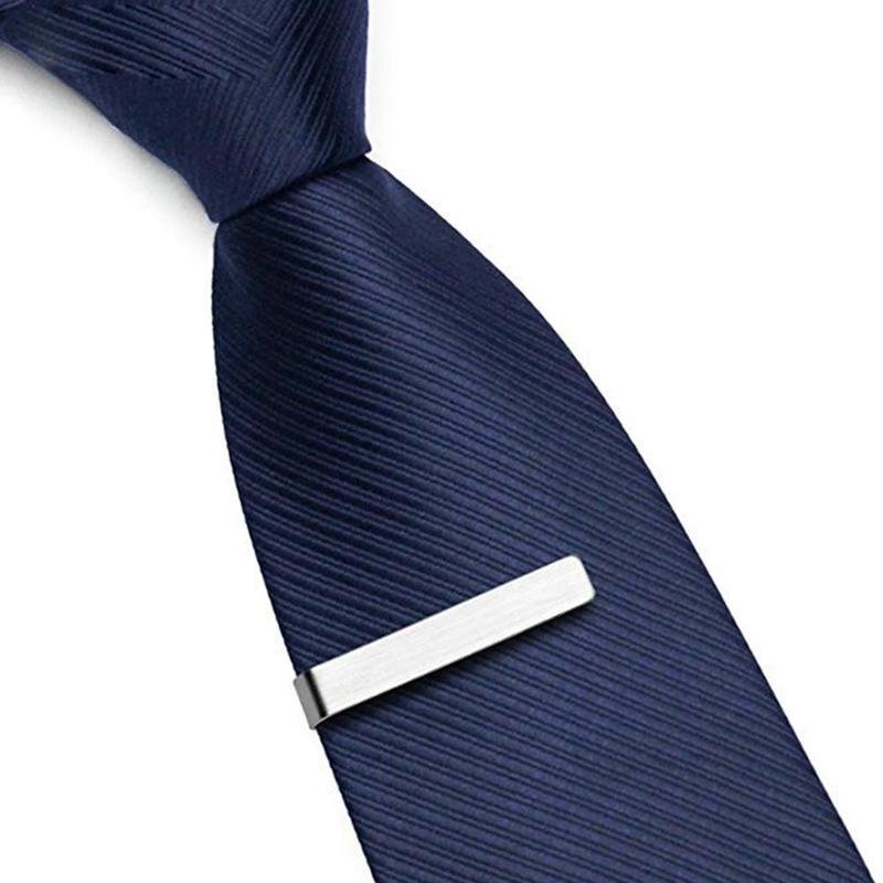 Goupille Simple de pince d'agrafe de fermoir de barre de cravate de ton d'acier inoxydable des hommes de luxe
