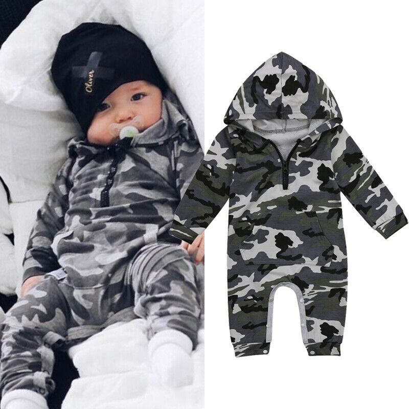 Barboteuse à capuche pour -né, vêtements pour bébés filles et garçons, combinaison, tenue de jeu