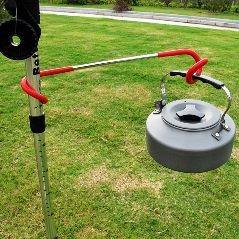 Stainless Steel Camping Hook Lamp Hanging Pole Hanger Outdoor Camping Equipment Portable TP