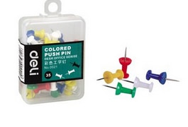35 stks/set art levert vat verpakking kleur nail pins carton H nail 5 kleuren muur Nail H pins kleurrijke pinnen OBT005