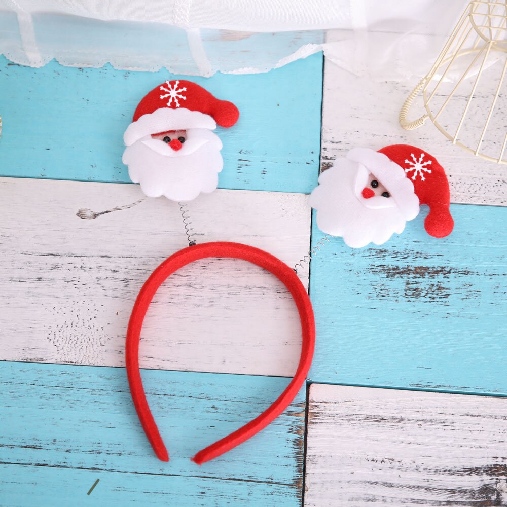 Kerstman Sneeuwpop Hoofd Kerst Gewei Hoofdbanden Gesp Volwassen Kinderen Xmas Tree Hoofddeksels Xmas Party Decoraties Voor Huis