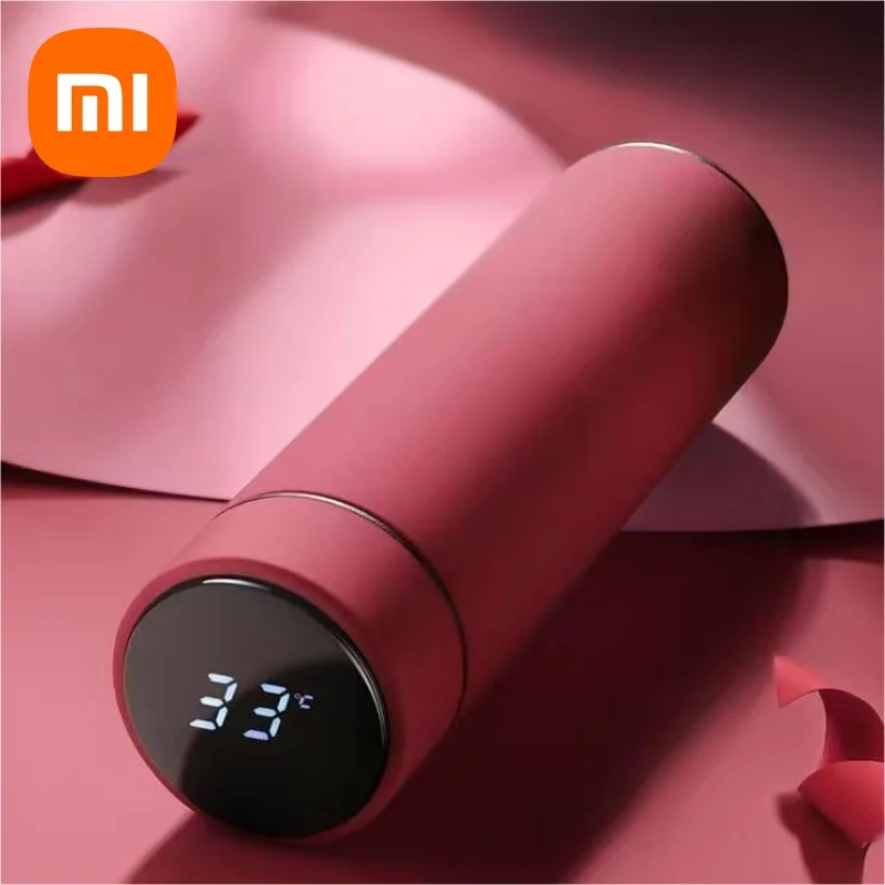 Xiaomi thermobecher mit intelligenter temperaturanzeige, 316 edelstahl-thermosflaschen, lang anhaltende wärme, ideal für büro und reisen: Grün