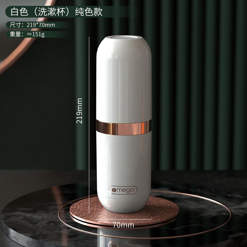 Travel Tooth Storage Washing Cup Portable Toothbrush Storage Box Household Mouthwash Cup Toothbrush Boxes: White