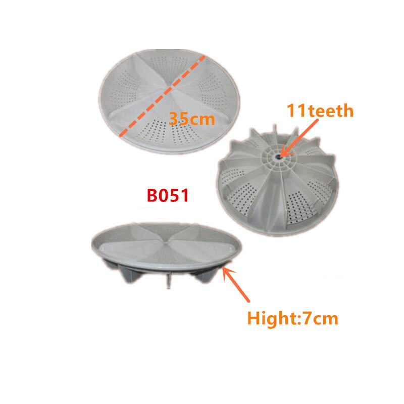 Washing Machine Pulsator Replacement Part Wave Plate Pulsator 11 Teeth Diameter 35cm