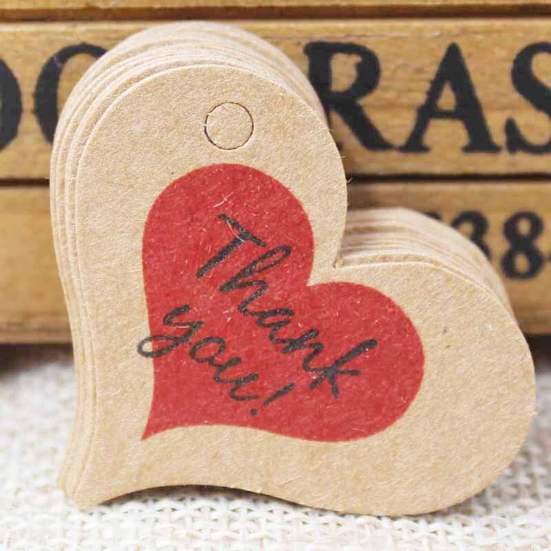 1.18 cala biały/papier do druku kraft tagi zdjęcie 100 sztuk hand made tag z papier przepełniony miłością Tag dla DIY pudełko handmade dobrodziejstw: kraftheartTy