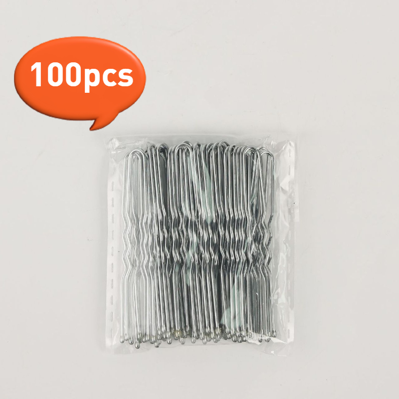 50/100 SZTUK Szpilki robić włosów w kształcie litery U Czarne złote spinki robić włosów dla wszystkich rodzajów włosów Akcesoria robić włosów dla kobiet dama dziewczyny 5/6/7CM