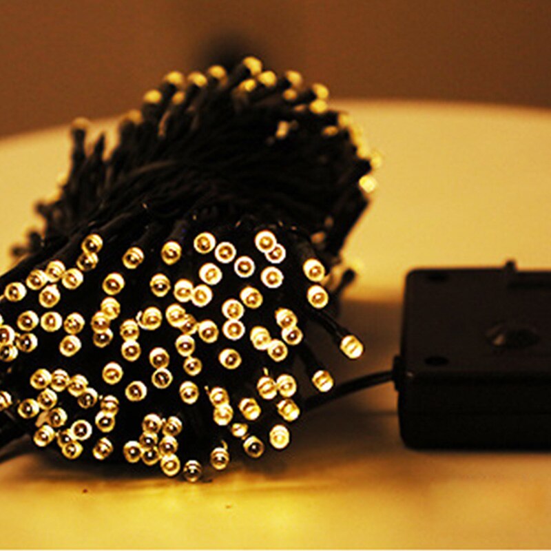 LED Solar String Light Outdoor Garden Decoration IP65 Waterproof Garland Room Decor Fairy Lights For Vegetable Garden Furniture: Warm White / 22m-200LED-Solar