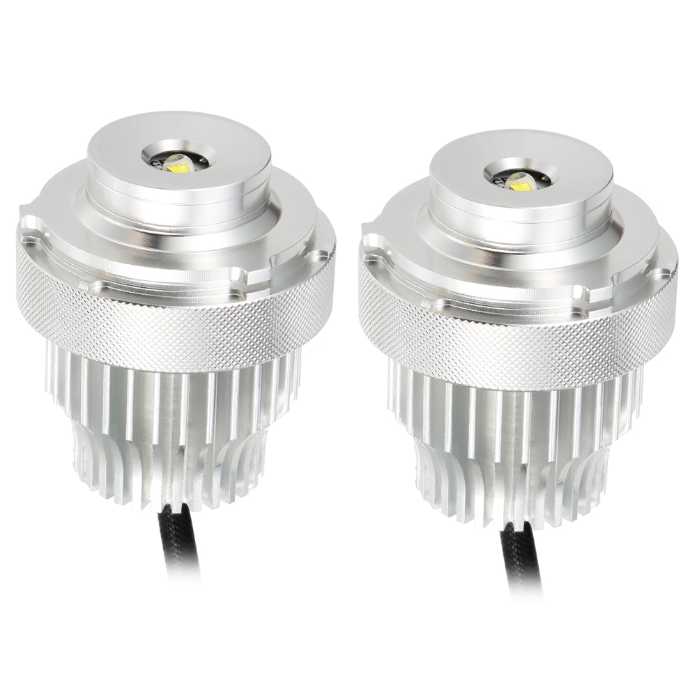 2 uds. Luces de posición LED de Ojos de Ángel 80W sin Error para BMW serie 5 E60 E61 LCI LED Halo anillo de luz Kits de bombillas de estilo de faro de coche