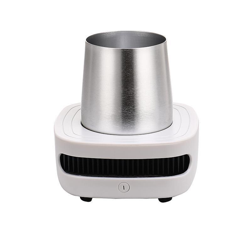 Mini Portable Refrigerator Electric Summer desktop Cooler Kettle Beer Cans Instant Cooling Cup Car Home Cooler Freezer Ice Box: white
