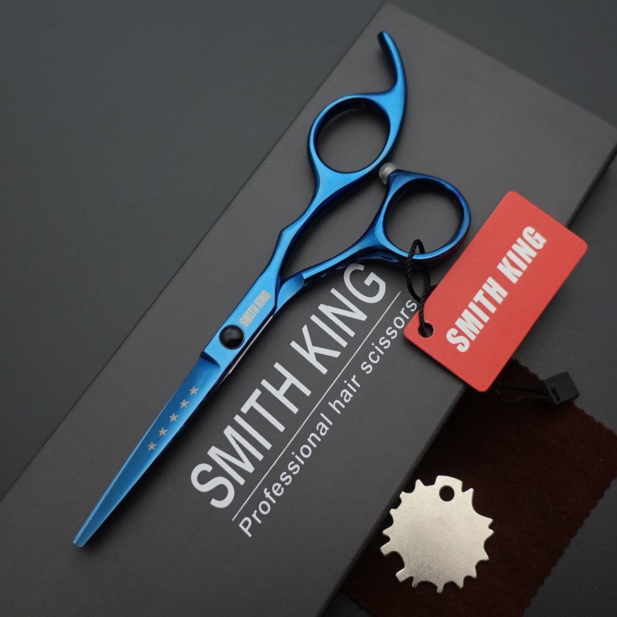 5 "Professionele Kappers Schaar, 5 Inch Snijden Schaar Kapper Schaar + Box/Case/Kits: Blauw
