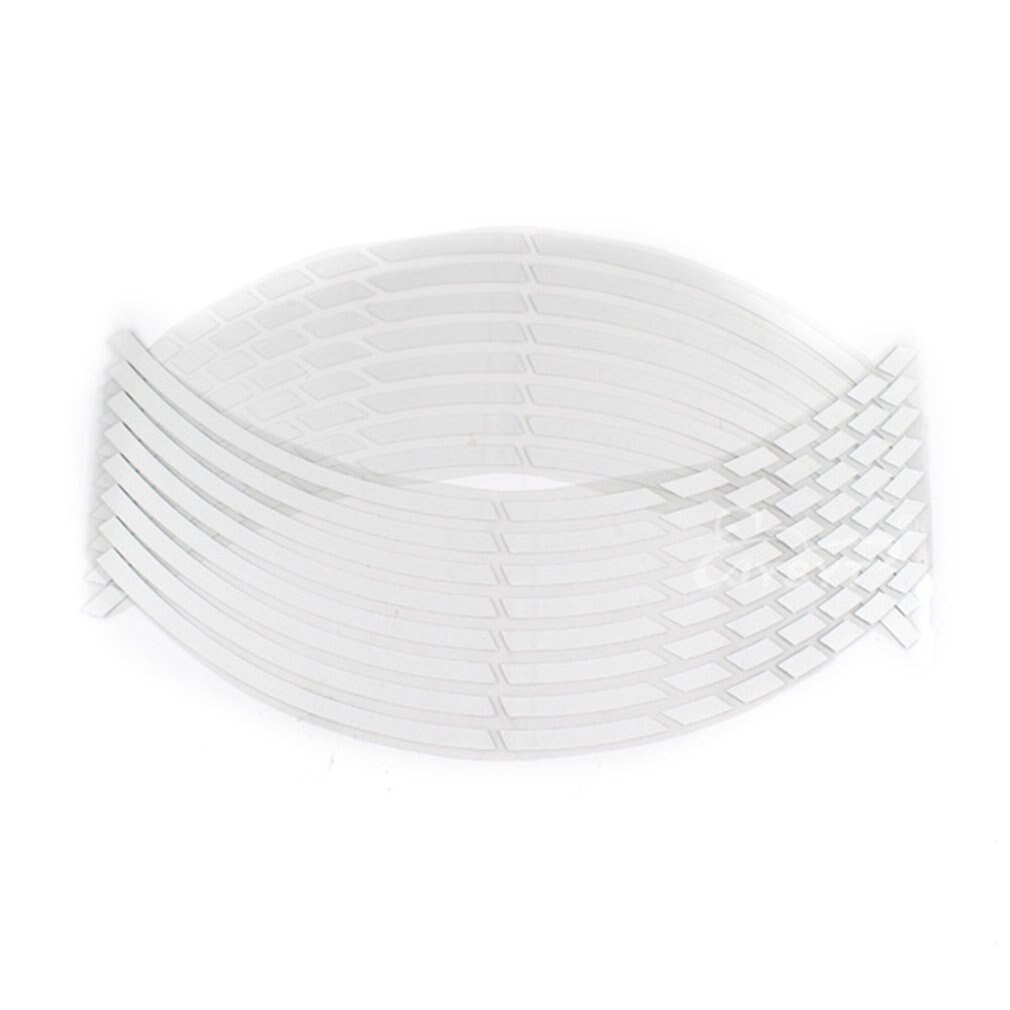 Paski kół naklejki na koła motocyklowe akcesoria naklejki zestawy fluorescencyjne naklejki motocyklowe taśma obręczowa: srebro