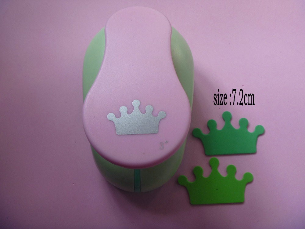 1.5cm-7.2cm crown shape craft punch children manual DIY hole punches cortador de papel de scrapbook EVA foam punch paper punch