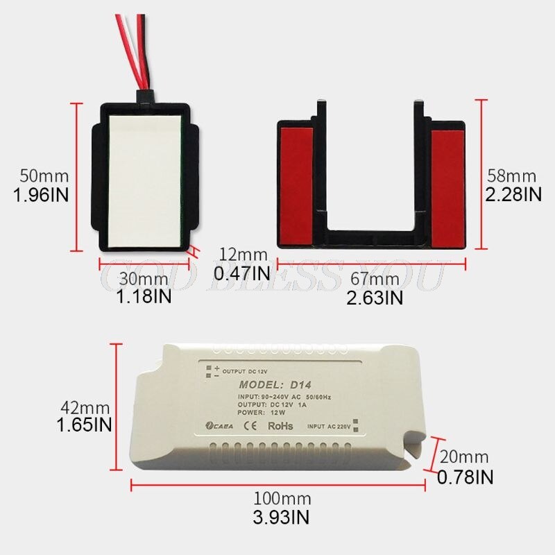 Bathroom Dimmable Mirror On/Off Touch Switch 240V ... – Vicedeal