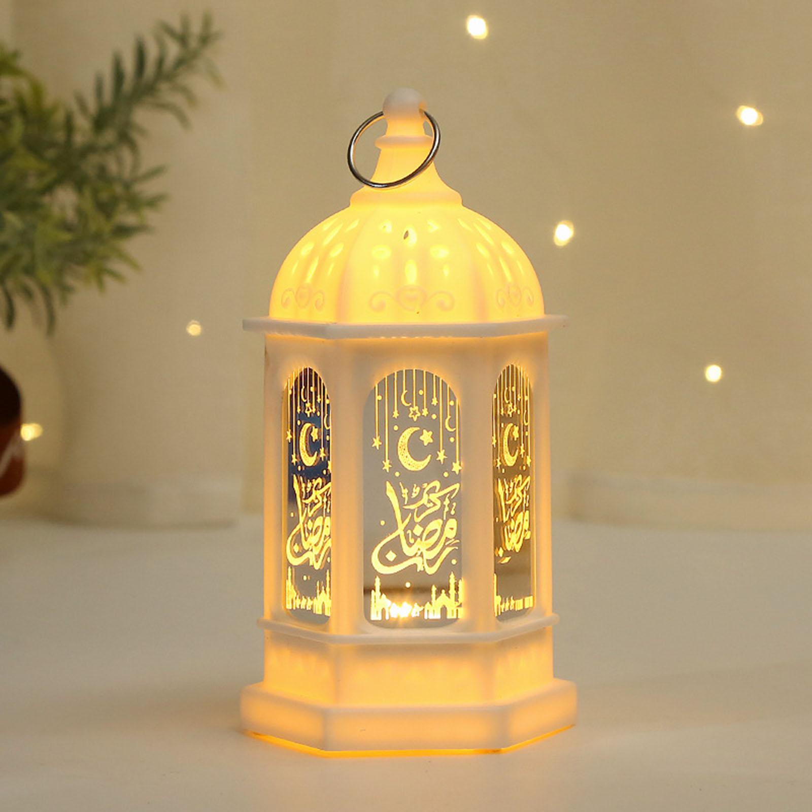 LED Lanterns Ramadan Lantern Lamp for Hanging for Event Decor: white