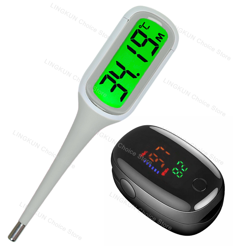 Termómetro rápido de silicona 9S para fiebre, termómetro Digital infrarrojo para el cuerpo Basal, pantalla LED de temperatura Rectal para axila Oral