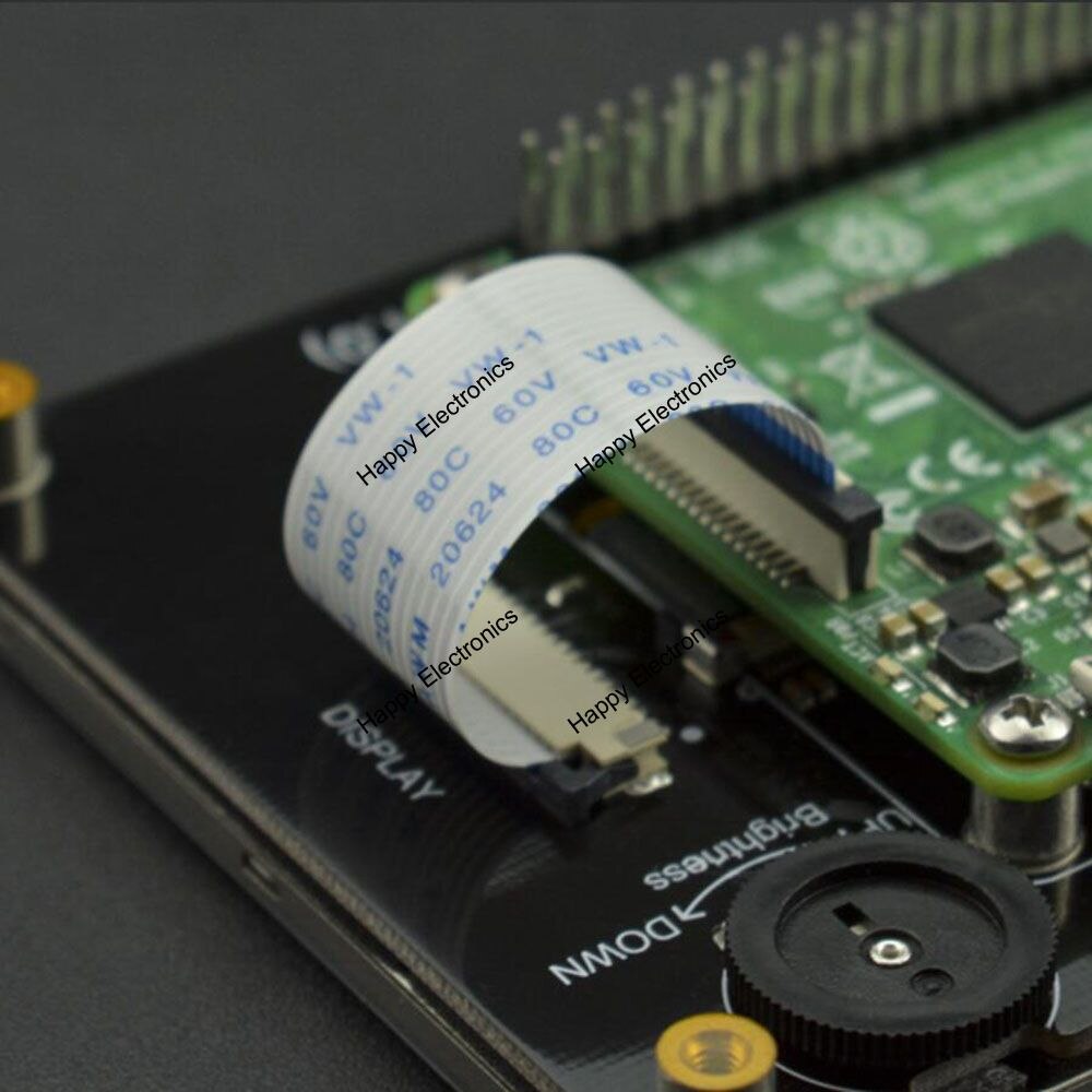 DFRobot 5'' inches 800x480 True Color TFT Raspberry Pi DSI capacitive Touch Screen Display Compatible with Raspberry Pi 3B 3B+