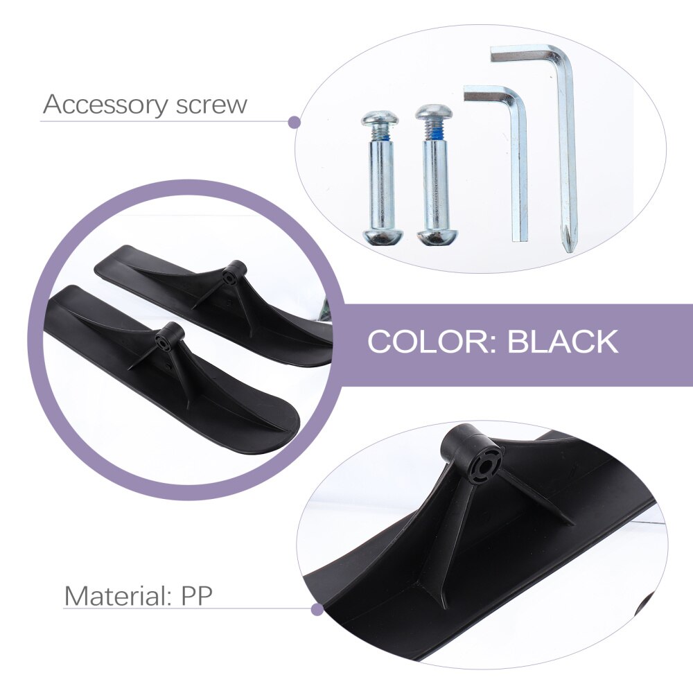 1 Pair Winter Snow Sled Ski Scooter Kit Street Kick Skooter Snow Scooter