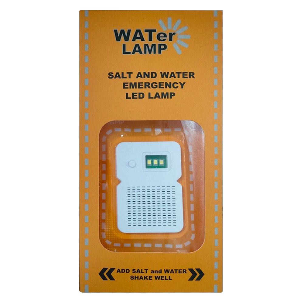 LED Salt Water Emergency Lamp 50 LM Brine Camping Energy Saving Lamp Waterproof Portable Night Fishing Lamp Travel Supplies: Silver