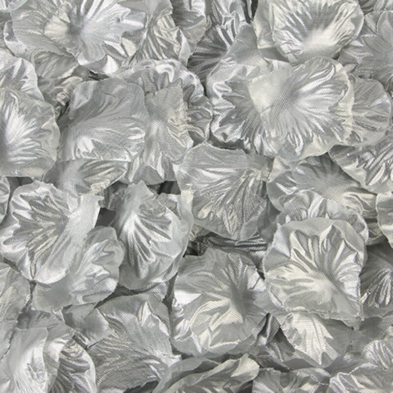 500 unids/lote 5*5CM pétalos de rosa de seda para la decoración romántica para boda Rosa Artificial flor 20 colores, accesorios de la boda