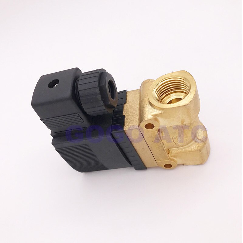 GOGO ATC 50bar high pressure high temperature solenoid valve 3/8 BSP 24V DC Orifice 10mm normal close 5404-03 pilot brass valve