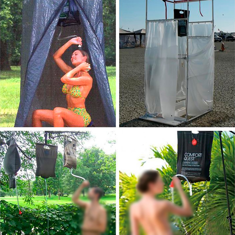 Bolsa de ducha Solar para natación, bolsa de agua para baño al aire libre, bolsa de agua compacta para Camping y piscina, bolsas de ducha de agua , accesorios para piscina