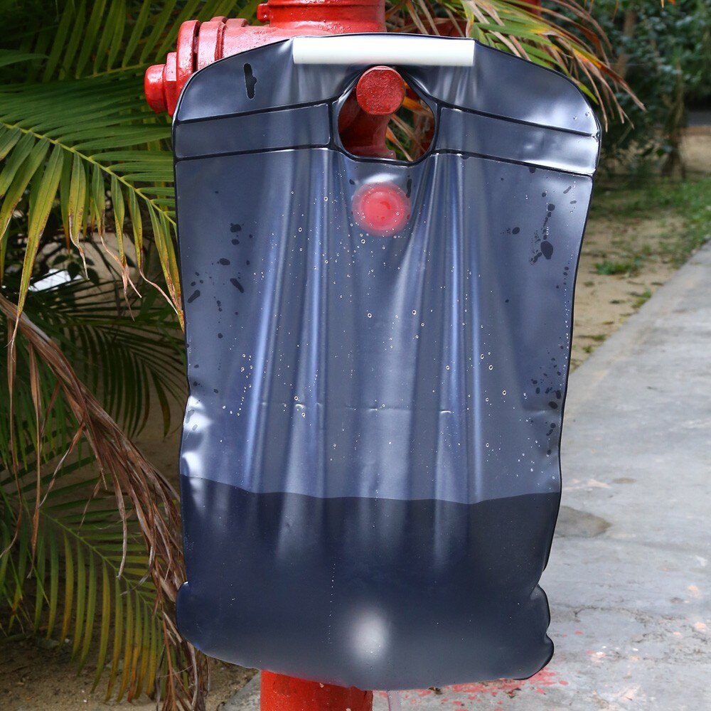 Utomhusdusch vattenväska bärbar 20l 5 gallon duschväska camping vandring soluppvärmd dusch badväska underbara resesatser