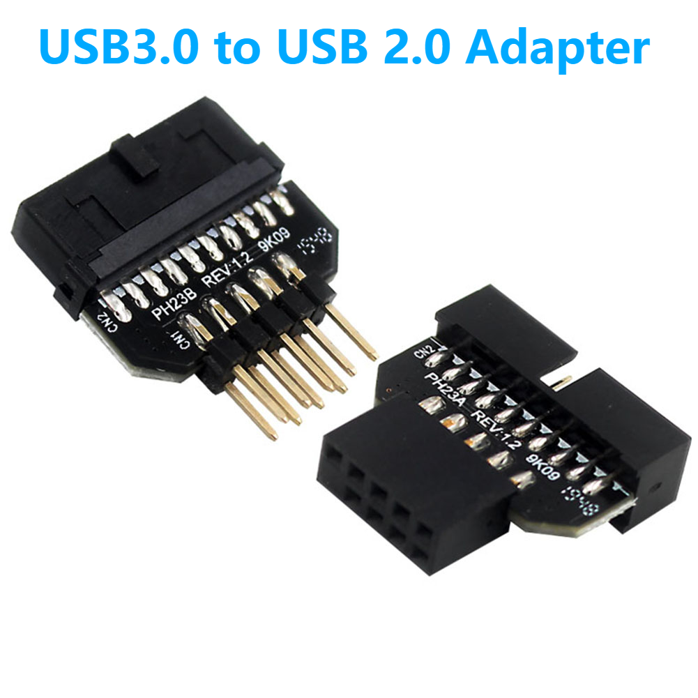 9 Pin Usb3.0 Naar Usb 2.0 Adapter Mannelijke Behuizing Usb 3.0 Converter Usb3.0 Naar Usb 2.0 Converter Connector Voor Moederbord Chassis