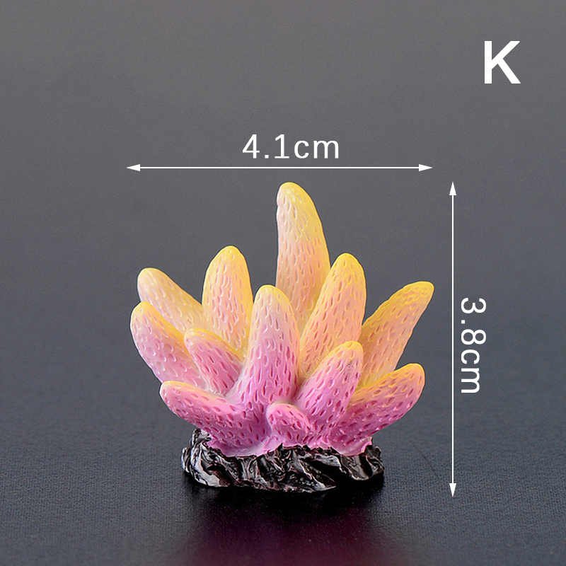 Decoración de pecera de Coral Artificial, emulador de estrella de mar, paisaje de arrecife de resina, decoración de Acuario, artesanía, Decoración de mesa, 1 unidad: Plata