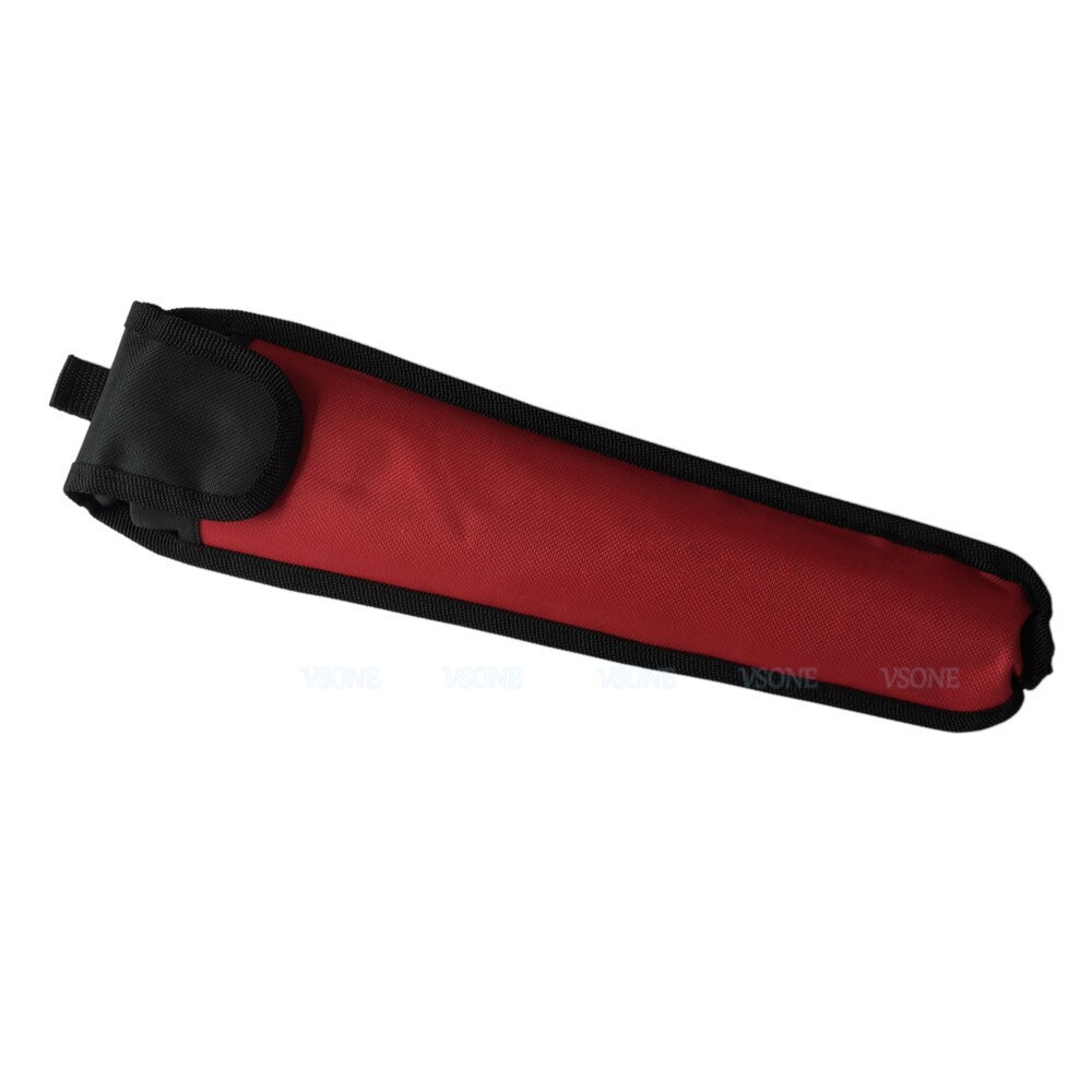 5-Section Aluminum Blind Cane,Reflective Red, Folding Walking Stick for Blind People ( Black Handle)