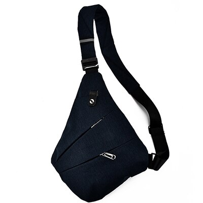 Waterdichte Schoudertassen Mannen Zakelijke Stijl Borst Zak Mannelijke Nylon Messenger Bags Man Mode Crossbody Tas Mannen Bolsa: Blue