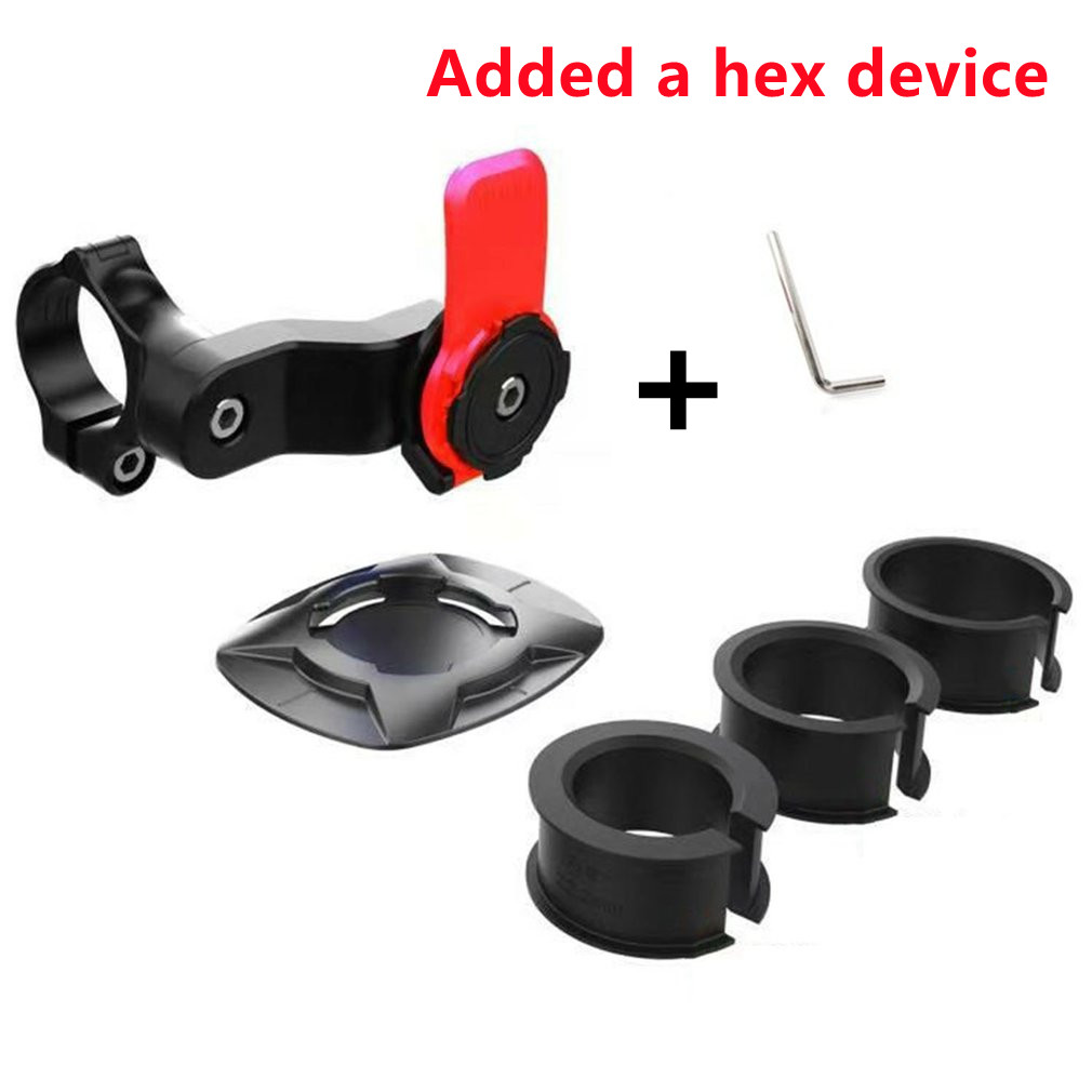Mountain Bicycle Phone Holder Motorcycle Cellphone Handlebar Mount Cradle Adjustable 360° Rotatable Bike Smartphones Bracket: add a hex