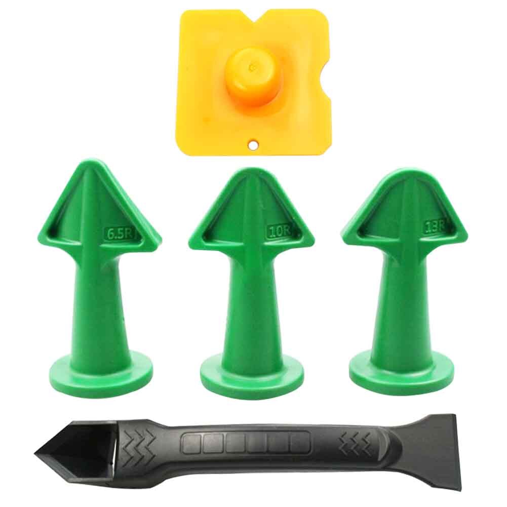 5pcs Tile Repairing Grout Scraper Caulking Tool Kit Sealant Nozzle Applicator Brick Joints Door Window Bathroom Home Smooth Edge