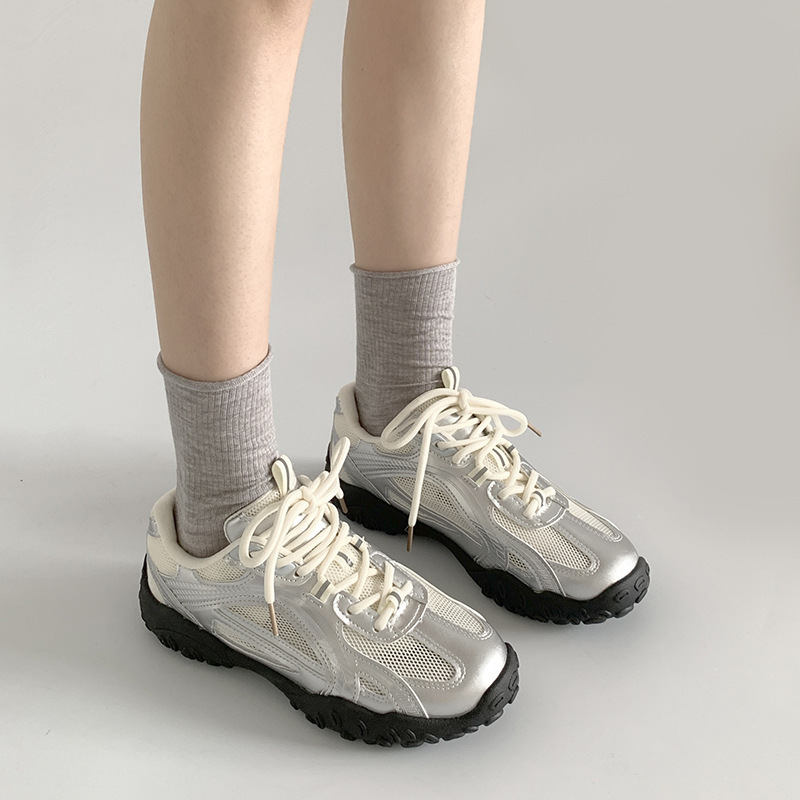 Scarpe da trekking stringate da Tennis Sneakers Comfort incrociato scarpe basse Casual scarpe sportive da donna di alta qualità Sneakers femminili: 35