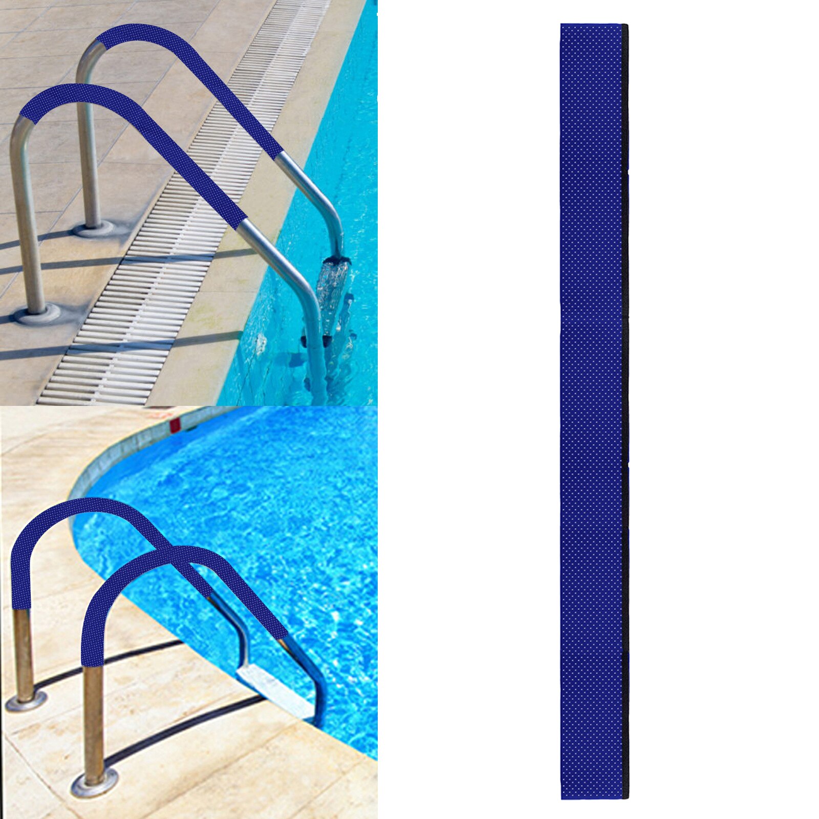 Soft Safety Pool Handrail Cover Armrest Cover Rail Cover for Swimming Pool Railing Grip Seniors Handicapped People Royal Blue: 244cm 90g