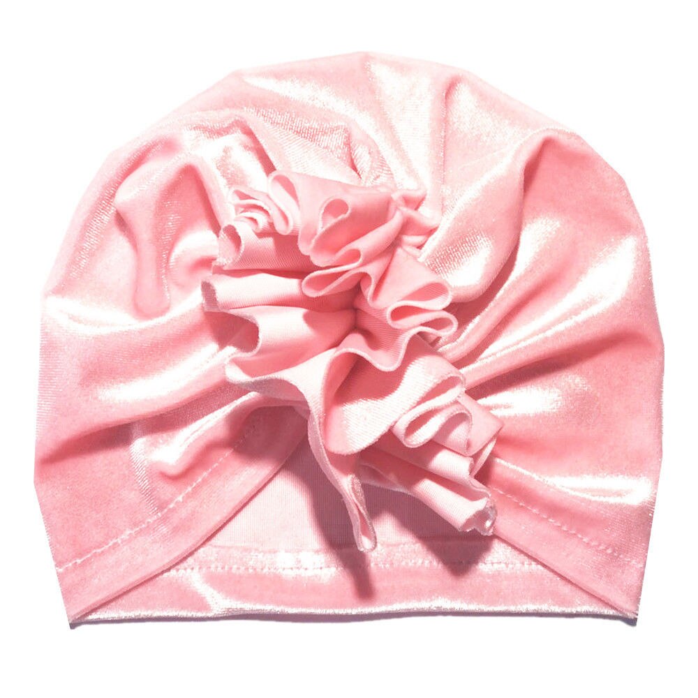 Nette Baby Mädchen Jungen Bogen Turban Hut Kleinkind Kinder Kopf Wrap Pleuche Stirnband Kappe 11 Farben Ein Stück