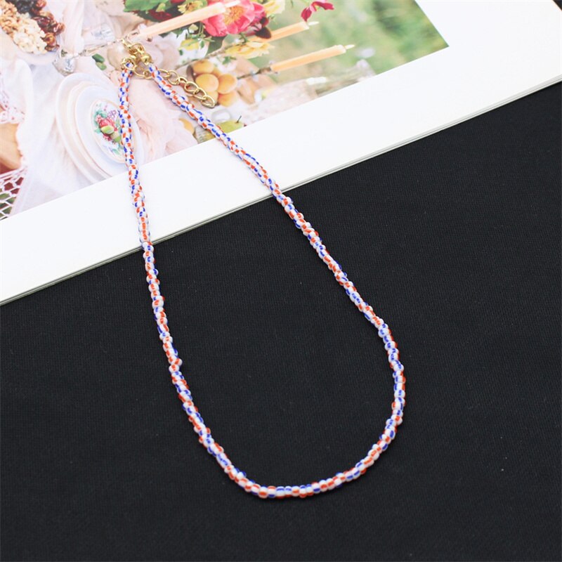 Bohemia Colorful Seed Beads Initial Choker Women Colar Collar Necklace Fashion Beach Femme Jewelry Gift Wholesale: 10