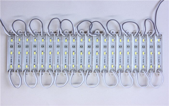 waterproof SMD 5630 LED light module LED backlight LED module white(6000K) DC12V 1.5W 3 led 45lm/led free
