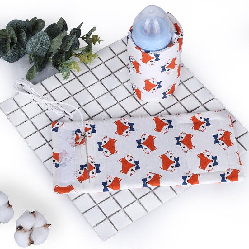Couvercle isolant de biberons USB | Pour enfants, protection pour l'alimentation du lait, Portable, UK: Fox