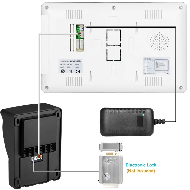 Video Deur Intercom Kit Bedraad Video Deurbel Telefoon Regendicht Call Panel Ir Camera Voor Huis Villa Building Appartement