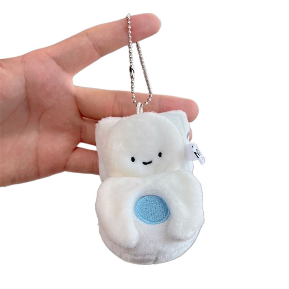 Car Accessories Poop Toilet Backpack Ornament PP Cotton Key Holder Fridge Magnet Sticker Mini Funny Keychain Hanging Doll Model: green