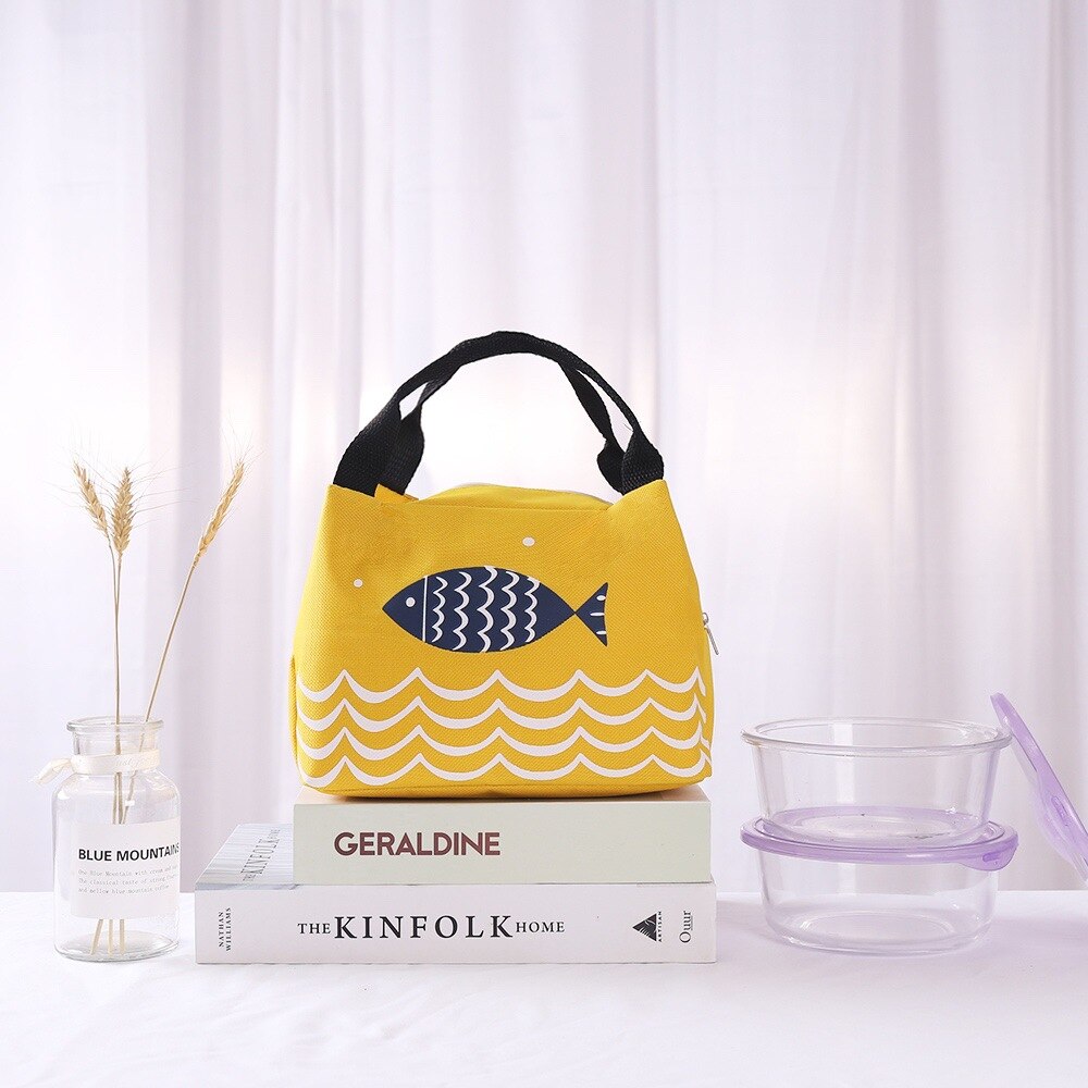 De Hand-Held Tas Jaar Na Jaar Heeft Meer dan Lunchbox Isolatie Zak Outdoor Picknick Draagbare Ijs pack Isolatie Zak Ale: YELLOW