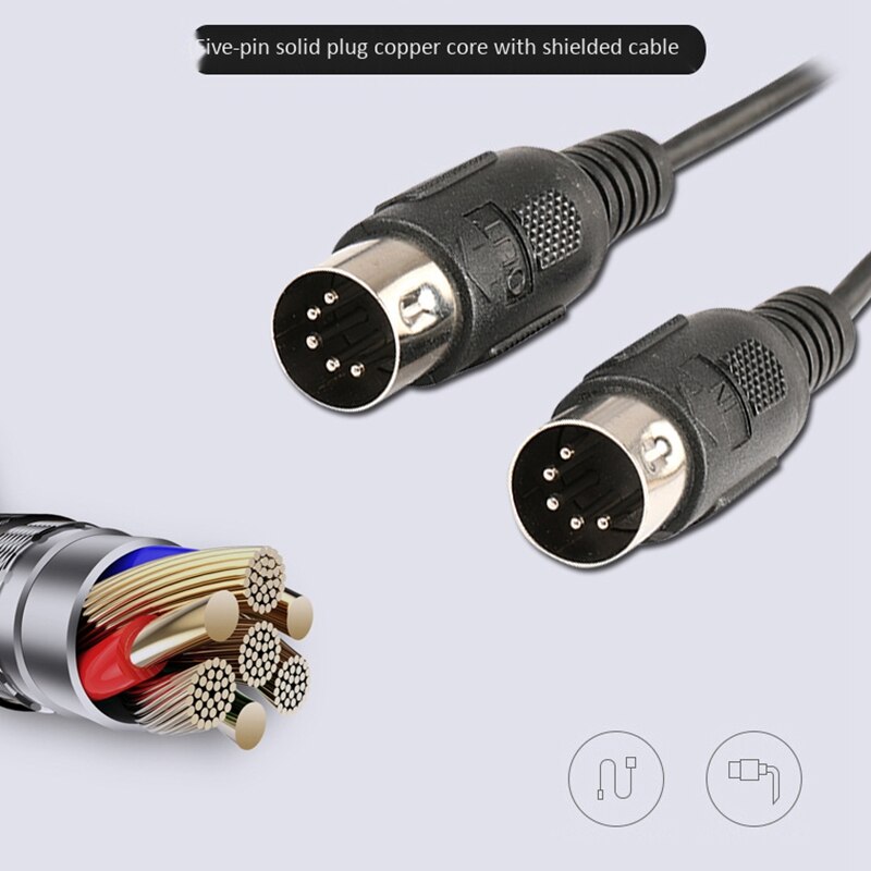 Doremidi mtu -11 midi til usb c type c kabel usb midi konverter med indikatorlys til android