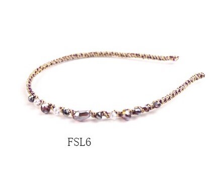 Vrouwen glanzende luxe haarbanden met strass, antislip rand, kleurrijke diamanten haarringen, haaraccessoires voor vrouwen, kristallen hoofdbanden: Dfsl 6