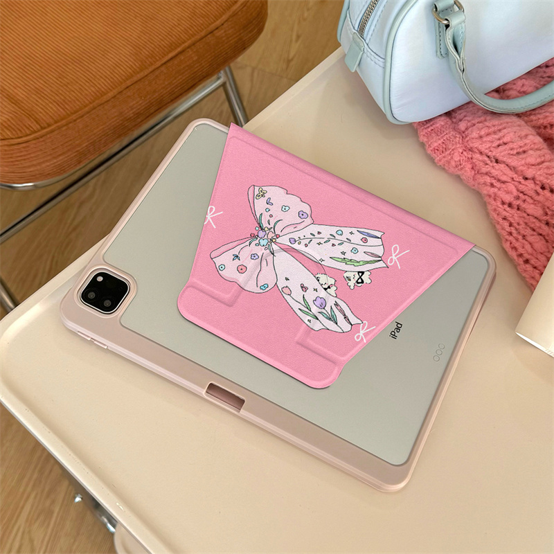 Cute Flower Bowknot Case For Apple iPad Air Pro 11 inch Air 5/4 10.9 iPad 10 Gen 10.2 Air 3 10.5 inch Cover with Pen Holder